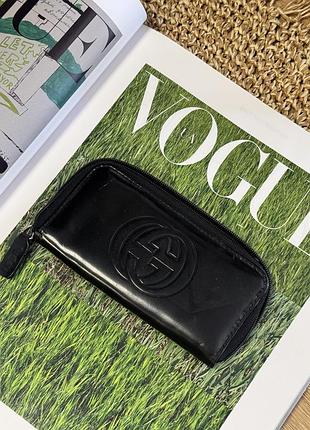 Шкіряний вінтажний гаманець gucci 🔥