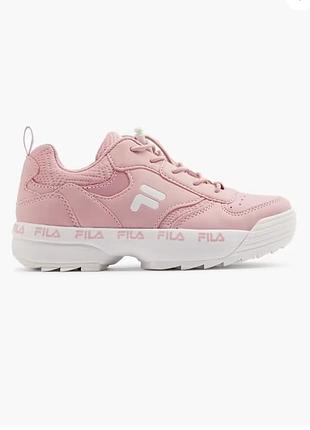 🌸розовые кроссовки сникеры на платформе fila 36-37