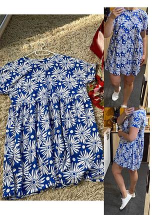 Актуальна коротка трикотажна сукня оверсайз/вільного крою ,new look,p.10-14