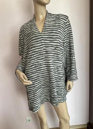 Теплая удлиненная блузка- лонгслив- батал brend vetono