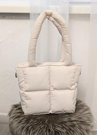 Стильная дутая сумка из плащёвки😍