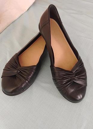 Балетки кожаные heavenly soles туфли женские классические черного цвета размер 40 полномерный
