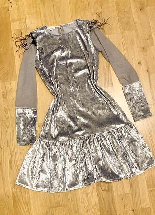 Сукня бархат на дівчинку святкова розпродаж