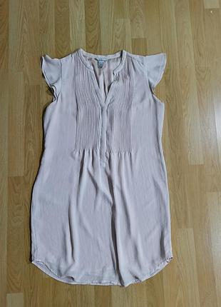 Трендовое нарядное женское летнее шифоновое платье туника h&m