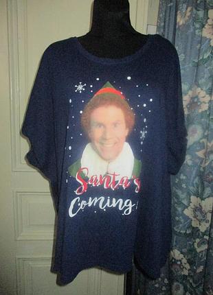 Футболка новогодняя.разм 28-30
