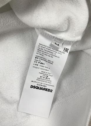 Dsquared 2 icon mens sweatshirt long sleeve white size m кофта світшот оригінал4 фото