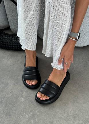 Літні шкіряні шльопанці код: 2352-1