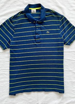 Поло lacoste синє чоловіче оригінал купити україна