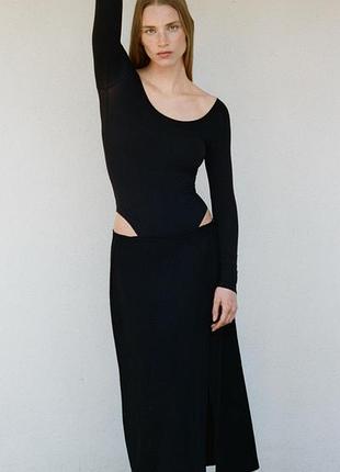 Zara спідниця лляна, парео на запах