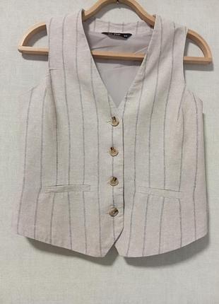 Жилет жіночий, льон з віскозою