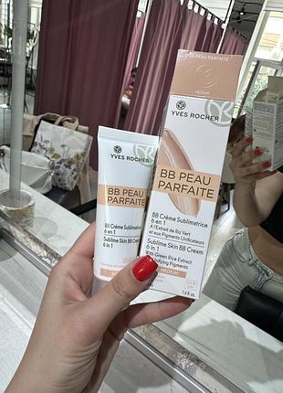 Вв-крем для обличчя yves rocher бездоганна шкіра 6 в 1 50мл відтінок натуральний бежевий