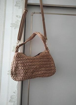 Трендова сумка плетена
