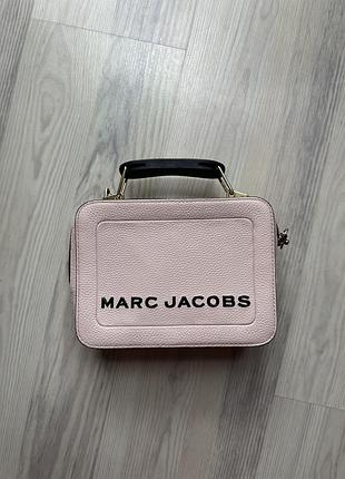 Жіноча сумка marc jacobs box світло-рожева