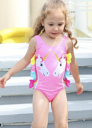 Суцільний купальник для дівчинки
