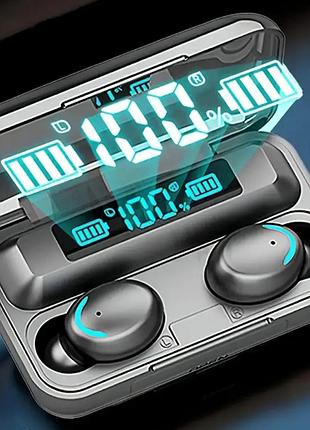 Hifi стерео звук беспроводные наушники tws f9-5 с управлением, микрофоном и зарядкой