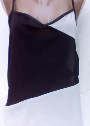 Блуза черно-белого цвета, оригинал атмосфера, размер 10