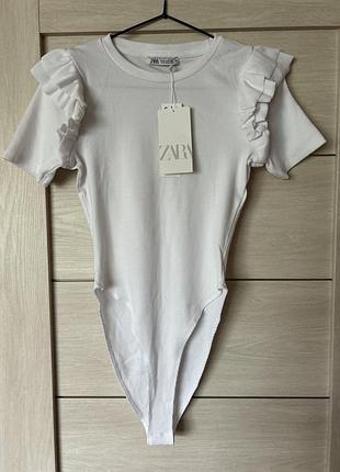 Боді білий zara