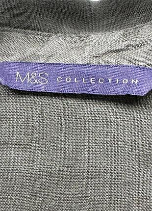 Лляна сукня-сорочка m&s6 фото