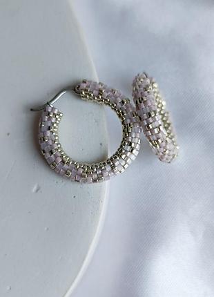 Серьги кольца,серьги конго,серьги