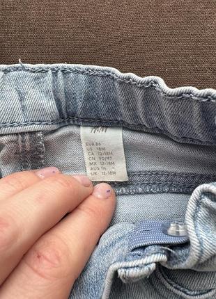 Джинси дитячі h&m , next 12-18 міс 4