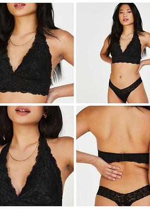 Hunkemoller! мереживний жіночий бюстгальтер, бралет м розмір caviar
