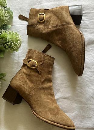 Кожаные ботильоны ,ботинки,черевики от zara🌸🌸🌸