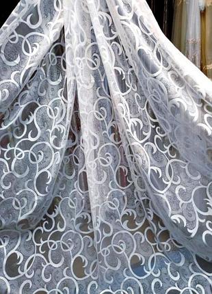 Тюль с узором. 7
