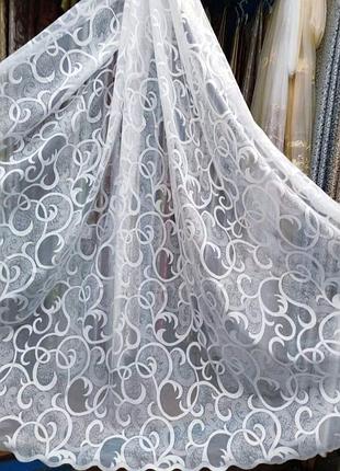 Тюль с узором. 4