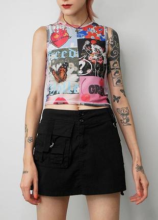 Топ з колаж принтами