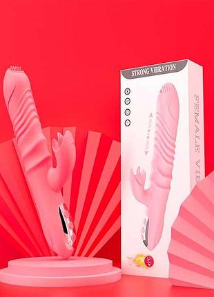 Вібратор з поступальними рухами та підігрівом pretty love drive - вібратори