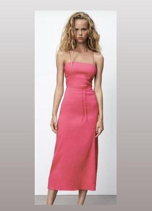 Малинове плаття zara, р.м