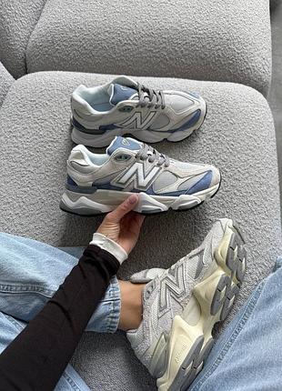 👟🔥 кросівки жіночі new balance 9060 premium - white/blue (36-45)