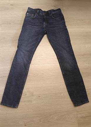 Чоловічі джинси tommy hilfiger layton stretch extra slim fit thflex w30 l32 (темно-сині)