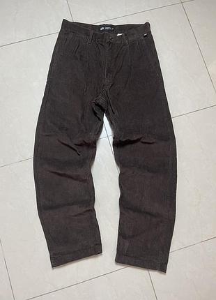 Вельветові багі джинси vans loose tapered fit