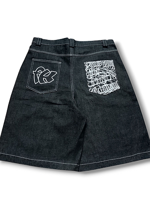 Vintage rap hiphop shorts baggy fubu jnco sk8 реп шорти ск8 y2k l size nike dc coogi dada supreme