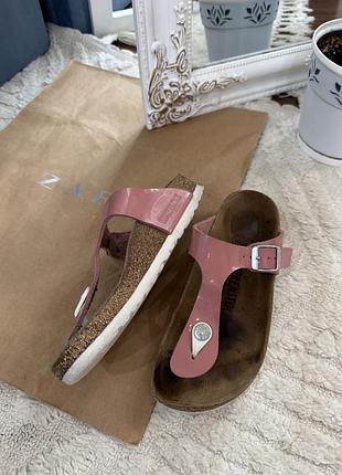 Жіночі лакові шльопанці birkenstock оригінал