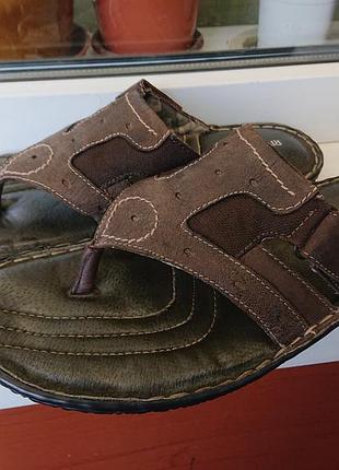 Зручні м'які та дуже легкі шкіряні шльопанці "river island", оригінал.44 р
