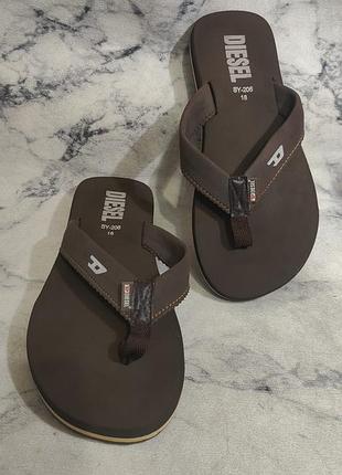Оригинал.стильные,фирменные шлепанцы-вьетнамки diesel,легкие,удобные,качественные