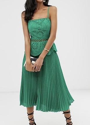 Сукня/сарафан міді плісе asos р. 12/40/l