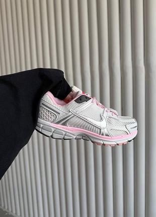 Кросівки жіночі nike zoom vomero 5 white / pink premium