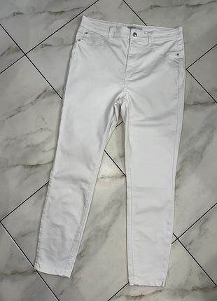 Женские белые джинсы скинни зауженные primark 16 (l-xl-xxl) 50-52-54