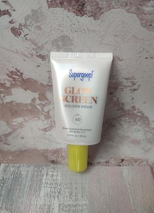 Солнцезащитный тонированный крем для лица supergoop glow screen
