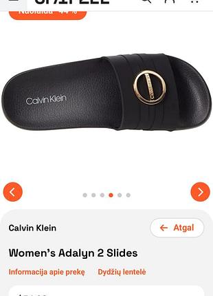 Шльопанці calvin klein