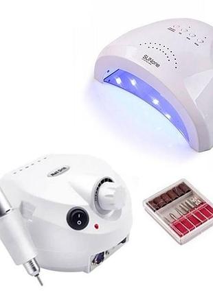 Набір фрезер dm-202 35 000 об/хв  + лампа sun one 48w