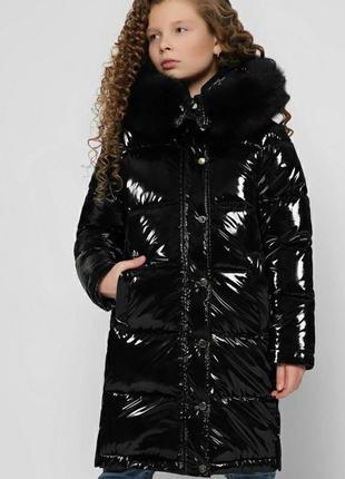 Красивая и теплая зимняя куртка для девочки 5лет, цвет - молоко, на рост 110-116см, скидка2 фото