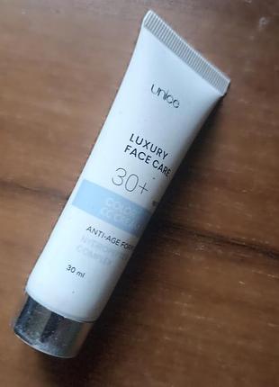 Увлажняющий и тонирующий сос крем для лица с spf 30 unice hydropeptide 30+
