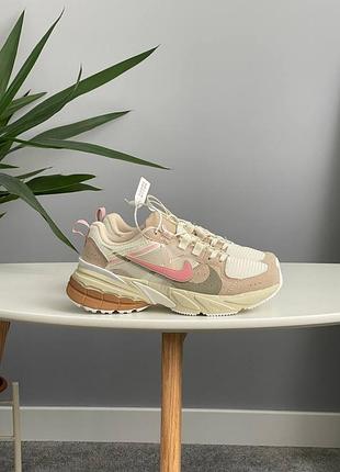 Кроссовки nike v2k runtek beige pink