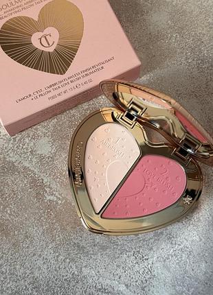 Charlotte tilbury - beauty soulmates face palette – love is… - палетка для обличчя пудра+румʼяна