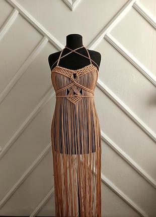 Сукня макраме в стилі boho