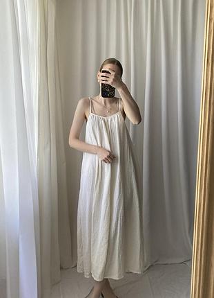 Мусліновий сарафан, сукня h&m